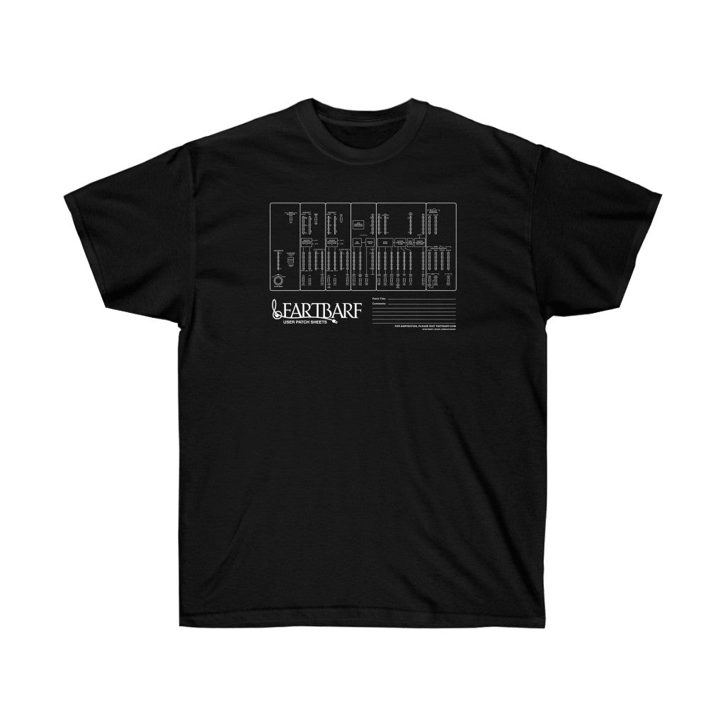 Synthesizer User Patch Sheet Tee